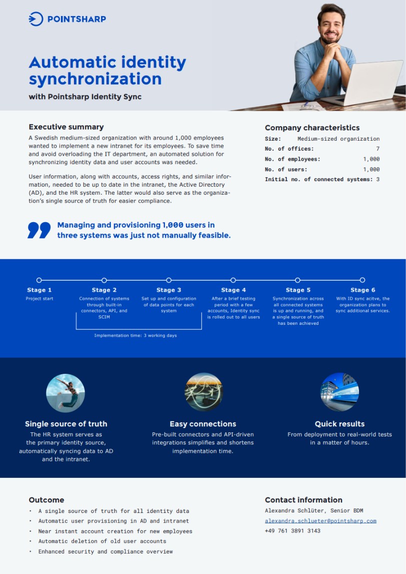 Pointsharp Identity Sync Blueprint