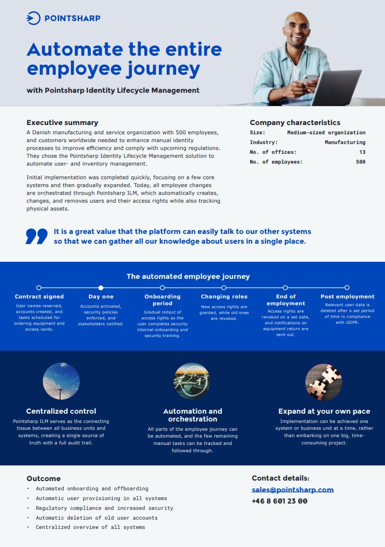 Pointsharp Identity Sync Blueprint