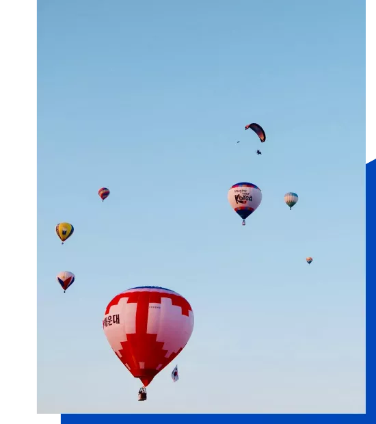 Hot air balloons