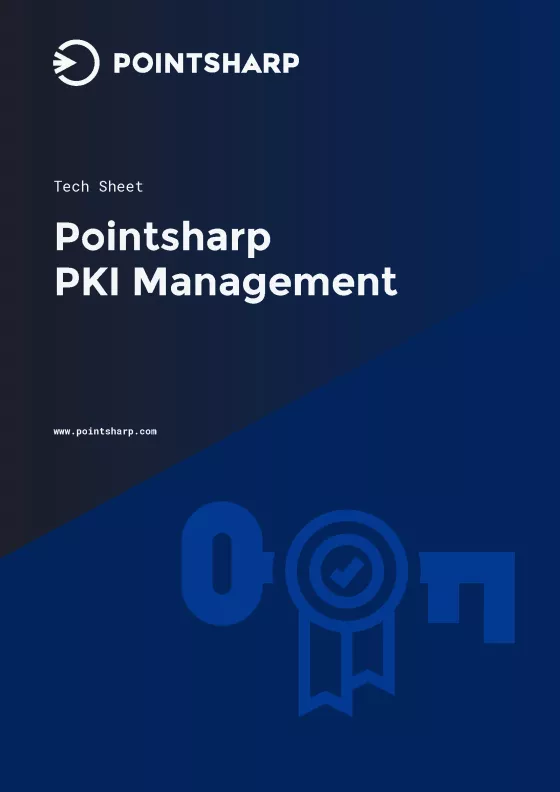 pointsharp pki management tech sheet